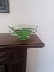 green glass sowerby bowl