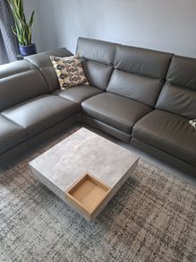 Modern Concrete-Effect Coffee Table