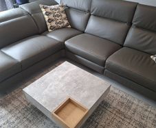 Modern Concrete-Effect Coffee Table