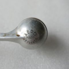 Vintage Aero Made in France Briar and Metal Smooth Smoking Pipe
