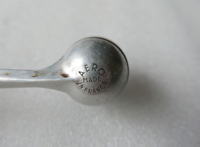 Vintage Aero Made in France Briar and Metal Smooth Smoking Pipe