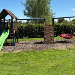 Swing slide climbing wall