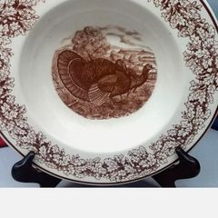Vintage  Large Prosperity Wade Turkeys Plate 26cm