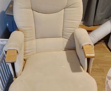 rocking chair  and foot stool