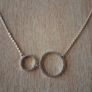 925 silver gold plate necklace Image 2