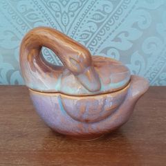 Swan Lidded Trinket Dish