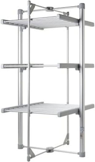 Mini 3-Tier Heated Clothes Airer Foldable Heated Shelves Dry Laundry Quickly & Gently