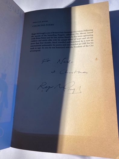 book Collected Poems Author: Roger McGough signed with inscription