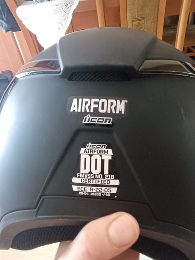 Helmet Icon Airform Rubatone Black XS