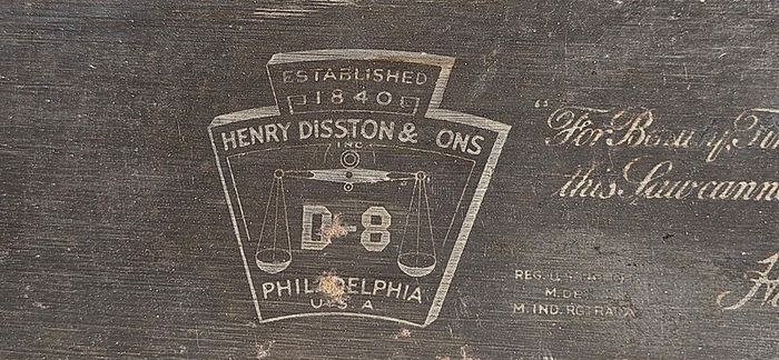 24" Disston D-8 hand saw 5 PPI