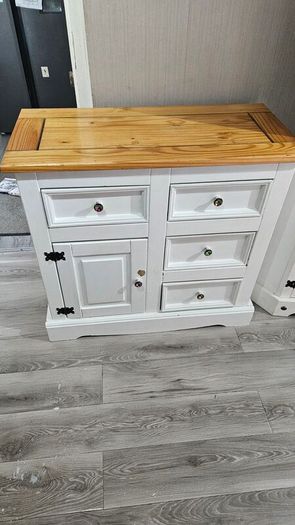 corner display cabinet and drawer unit