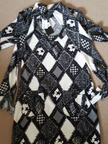 Dress with scarf
