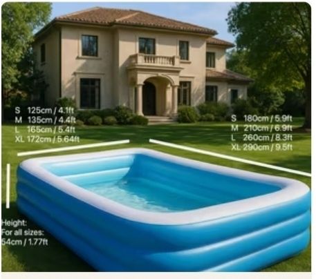 swimming pool inflatable alongwith air pump