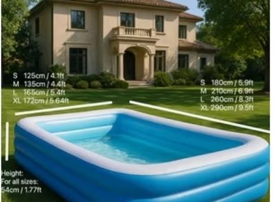 swimming pool inflatable alongwith air pump