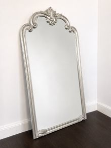 Elegant Silver French Antique Style Mirror