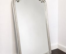 Elegant Silver French Antique Style Mirror