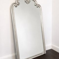 Elegant Silver French Antique Style Mirror