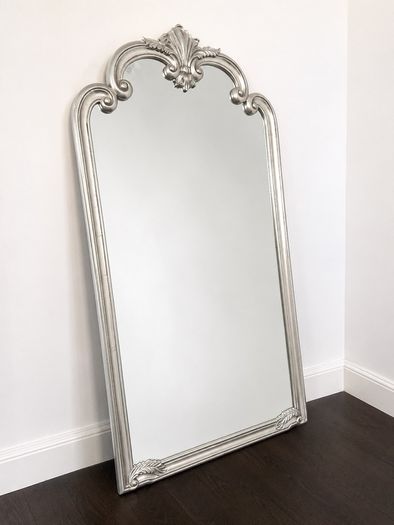 Elegant Silver French Antique Style Mirror