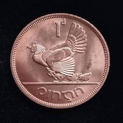 Ireland - 1968 - Penny - Hen with Chicks - KM.11 - [266]
