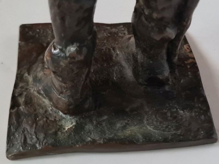 Benedict Joseph Labre Sculpture - Patinated Bronze (Signed)