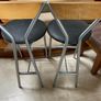 2 x Matching Kitchen Island Breakfast Bar High Stools - Can Deliver Image 2