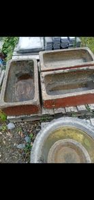 Antique cattle troughs