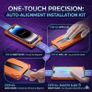 3 Pack iPhone Screen Protector Privacy HD Tempered Glass Dust-Free Install Kit Image 2