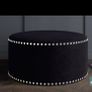 Black pouffe Image 2