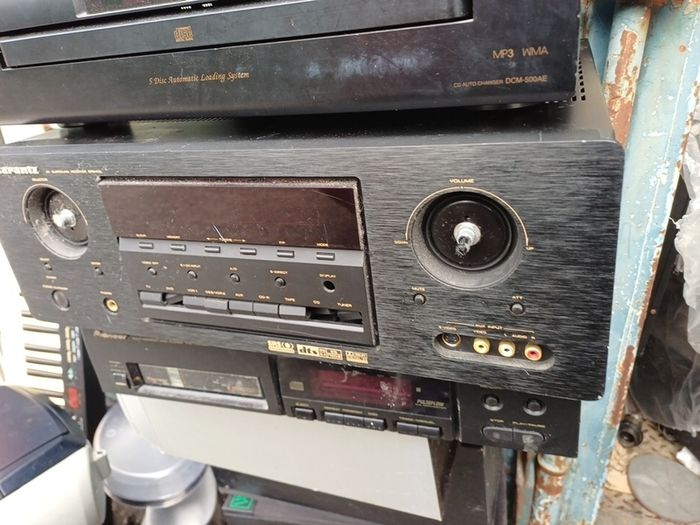 Marant amplifier, DENON 5cd player, Pioneer