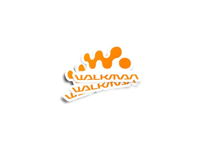 Walkman Glossy Stickers 2-Pack
