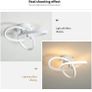 Modern LED Ceiling Light,Round Geometry Ceiling Lamp,Chic Chandelier 3000K for Hallway,Living Room,Bedroom 18W Dia 24CM (FREE POSTAGE) Image 4