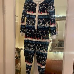 Leigh tucker Nollaig Shona Xmas skiing onesie all in one pjs