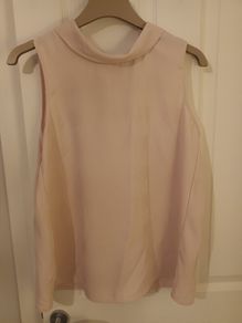 Baby pink halter neck top
