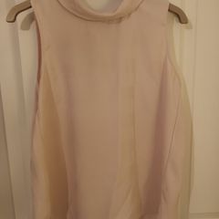Baby pink halter neck top