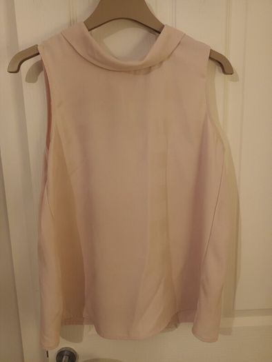 Baby pink halter neck top