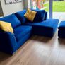 Corner sofa with footstool Image 2
