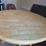 Round Wood Dining Table & 2 chairs Image 4