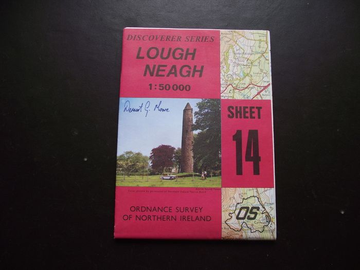 1989 'LOUGH NEAGH' Ordnance Survey Folding Map