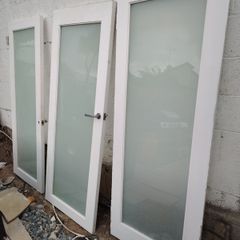 Interior doors x 3 glass opaque from chadwicks