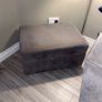 grey 3 & 1 seater couch & footstool Image 2
