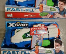 ZURU X-SHOT Warfare Fast-Fill Water Blaster, Blue