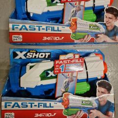 ZURU X-SHOT Warfare Fast-Fill Water Blaster, Blue