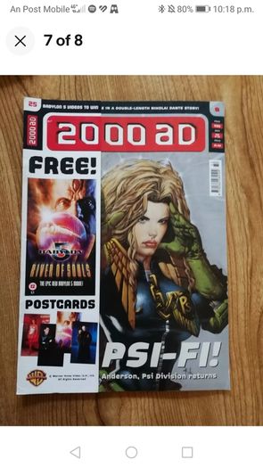 vintage magazines comics judge Dredd free gifts