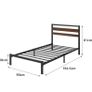 3ft Single Bed Frame with Headboard Image 2