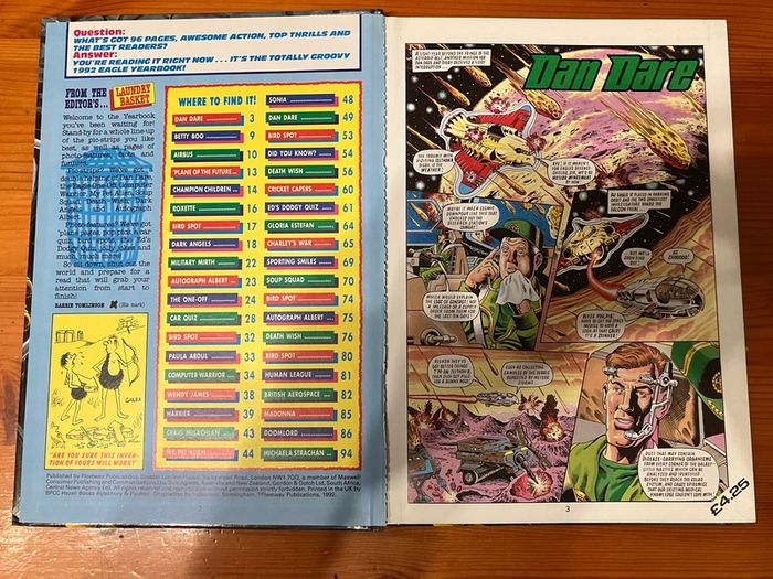 Comic: 'Eagle' annual 1992