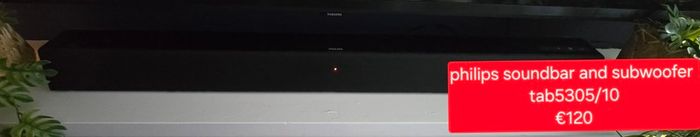Soundbar and subwoofer