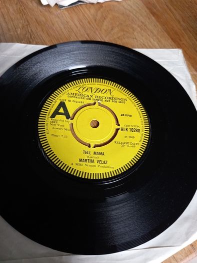 Martha Valez Tell Mama Demo Promo 7"