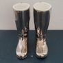 Vintage pair of Grenadier silverplate riding boots/shot measure Image 2