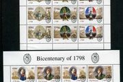 1998 Bicentenary of United Irish Rebellion Commemorative Stamps Sheetlet Mint Never Hinged (MNH)