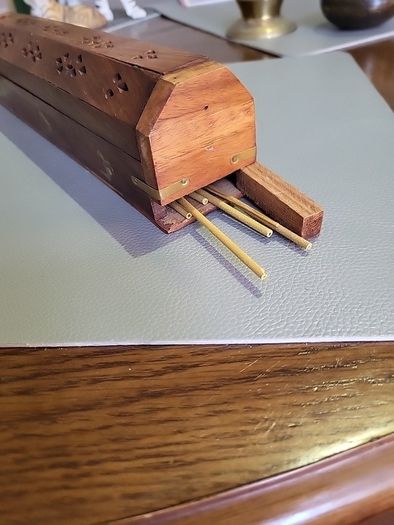 Incense box and sticks